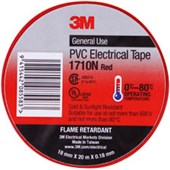 SCOTCH ELECTRICAL TAPE W18MM X L20M RED