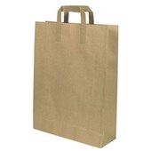 PAPER BAG NO80 W420 X H320 X D110MM BROWN PACK 250