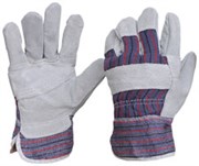 PROCHOICE SAFETY GLOVES GENERAL PURPOSE 417PB LEATHERCOTTON CANDY STRIPE PAIR