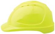 PROCHOICE HARD HAT HHV9 9 VENT 6 POINT PUSHLOCK HARNESS FLURO YELLOW