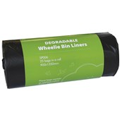 ECOPACK BIN LINERS WHEELIE BIN DEGRADABLE 120L ROLL 25