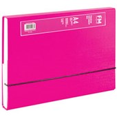 FM PREMIUM DOCUMENT BOX ELASTIC CLOSE SHOCKING PINK