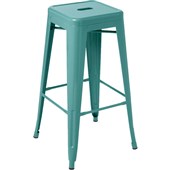 EDEN INDUSTRY BAR STOOL W430 X D430 X H760MM AQUA