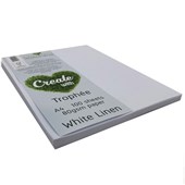 TROPHEE COLOURED PAPER A4 80GSM WHITE LINEN PACK 100