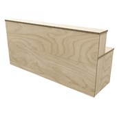 ZEALAND RECEPTION COUNTER WITH DESK NELSON W2400 X D700 X H1125MM PREMIUM PLY