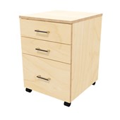 ZEALAND MOBILE 2 DRAWER 1 FILE W465 X D500 X H660MM PREMIUM PLY LOCKING