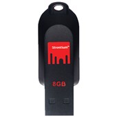 STRONTIUM POLLEX 8GB USB 20 CAPLESS FLASH DRIVE BLACKRED