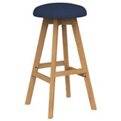 KNIGHT LUNA BUTTON BARSTOOL INDIGO