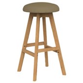 KNIGHT LUNA BUTTON BARSTOOL PUMICE