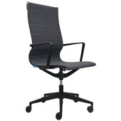 BURO DIABLO TASK CHAIR HIGH BACK ARMS CHARCOAL