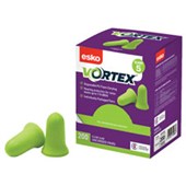 ESKO VORTEX GREEN BELL SHAPED CLASS 5 EARPLUG PAIR BOX 200