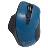 VERBATIM SILENT ERGONOMIC WIRELESS LED MOUSE TEAL