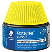 STAEDTLER TEXTSURFER HIGHLIGHTERS INK REFILL POTS FOR TEXTSURFER CLASSIC YELLOW