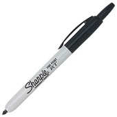 SHARPIE RETRACTABLE PERMANENT MARKER BULLET FINE 10MM BLACK