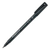 STAEDTLER 318 LUMOCOLOR PERMANENT MARKER BULLET 06MM BLACK