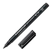 STAEDTLER 317 LUMOCOLOR PERMANENT MARKER BULLET 10MM BLACK