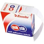 QUIKSTIK RECTANGULAR LABEL 19 X 32MM WHITE BOX 550