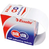 QUIKSTIK RECTANGULAR REMOVABLE LABEL 44 X 65MM WHITE PACK 150