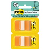 POSTIT 680OE2 FLAGS ORANGE TWIN PACK 100