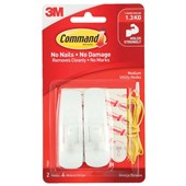 COMMAND ADHESIVE HOOKS MEDIUM PACK 2