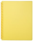 FM DISPLAY BOOK REFILLABLE 20 POCKET A4 YELLOW