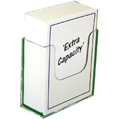 DEFLECTO BROCHURE HOLDER EXTRA CAPACITY WALL MOUNT A4 CLEAR