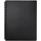 FM DISPLAY BOOK REFILLABLE 20 POCKET A4 BLACK