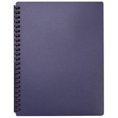 FM DISPLAY BOOK REFILLABLE 20 POCKET A4 BLUE