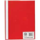 FM REPORT COVER WITH CARD HOLDER PVC A4 RED