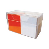 DEFLECTO BUSINESS CARD BOX 100 X 60 X 50MM CLEAR