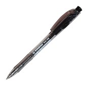 STABILO LINER 308 BALLPOINT PEN RETRACTABLE 045MM BLACK