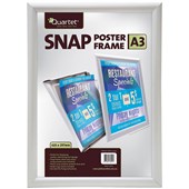 QUARTET INSTANT SNAP POSTER FRAME A3 SILVER