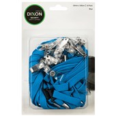 DIXON LANYARD FLAT STYLE WITH ALLIGATOR AND BREAKAWAY CLIP BLUE PACK 10