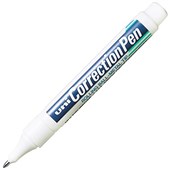 UNI CLP300 CORRECTION PEN METAL TIP 8ML WHITE