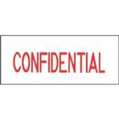 DIXON PREINKED STAMP CONFIDENTIAL RED