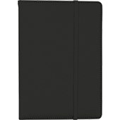 COLLINS NOTEBOOK 7MM RULED LEATHERETTE A5 80 LEAF BLACK WITH CREAM PAPER