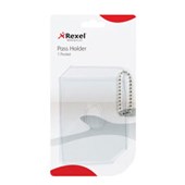 REXEL PASS HOLDER PLASTIC 1 POCKET 98 X 180MM CLEAR