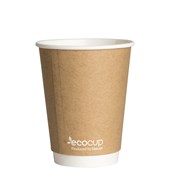 ECOCUP DOUBLE WALL HOT CUP 400ML KRAFT