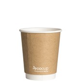 ECOCUP DOUBLE WALL HOT CUP 285ML KRAFT